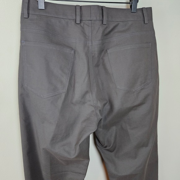 ESQ Fabric by Ing Loro Piana & Co Trousers Men's 34‎ Brown Grey Pants - Picture 5 of 8
